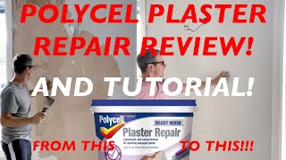 POLYCELL READY MIXED PLASTER REPAIR REVIEW [upl. by Yrollam]