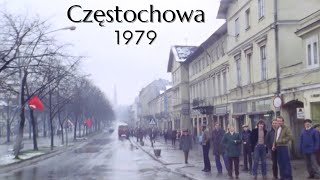 Częstochowa w 1979 roku na kolorowym filmie w jakości HD [upl. by Pros]