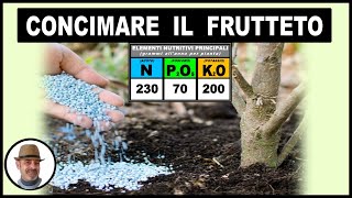 CONCIMARE IL FRUTTETO tutte le piante [upl. by Aerdnua]