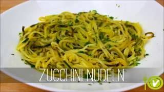 ABNEHMEN Rezept ZUCCHININUDELN  Hauptmahlzeit  VEGAN [upl. by Ardolino98]