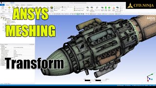 ✅ Ansys Meshing Tutorial  Transform [upl. by Airtemad]