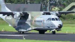 C295M 0454 Czech Air Force ARRIVAL at Open House Leeuwarden 2016 [upl. by Anay]