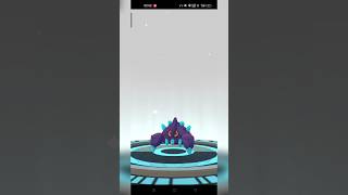 Shiny Roggenrola evolution to Boldore Pokemon Go pokemongo shinypokemon pokemon shorts viral [upl. by Egduj262]