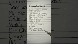 carnaval del barrio lyrics lyrics [upl. by Pasahow828]