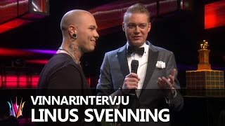 Vinnarintervju med Linus Svenning  Melodifestivalen 2015 [upl. by Enavi]