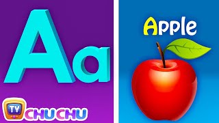 Phonics Song with TWO Words  A For Apple  ABC Alphabet Songs with Sounds for Children [upl. by Marlowe]