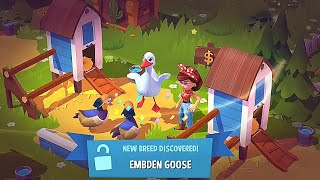 Farmville 3 EMBDEN GOOSE new breed discovered [upl. by Bekelja487]