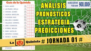 🔥 LA QUINIELA JORNADA 01  TEMPORADA 2024 2025 ✅ LIGA PRONOSTICOS  CANAL DE QUINIELA EN YOUTUBE [upl. by Aspasia]