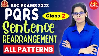 SSC Exams 2023 PQRS Sentence Rearrangement All Patterns  Class 2  English With Soni Maam [upl. by Vesta]