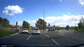 Sandy Lane Gosforth Test Route Strange lane change [upl. by Edrock]