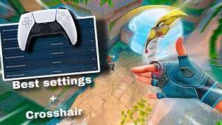 1 BEST Controller Settings  Crosshair  Valorant Console [upl. by Swaine]