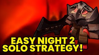 Solo Night 2 Guide ECO BACK TO NORMAL  TOWER DEFENSE SIMULATOR [upl. by Aeel]