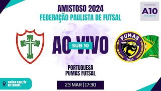 PORTUGUESA 2 x 0 PUMAS FUTSAL  AMISTOSO  SUB 10 [upl. by Peterson]