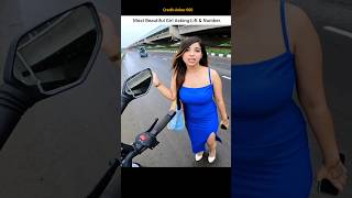 Biker helping Cute Stranger Girl On Asking For Lift🥰shorts bike rider help cutegirl lift ktm [upl. by Euv]