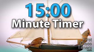 20 Minute Countdown Timer w Birds Sounds ⏰ Chime Alert  No Music  Study Aid Relaxation [upl. by Enajiram]