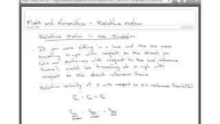 Relative Motion  AP Physics C [upl. by Marcello471]