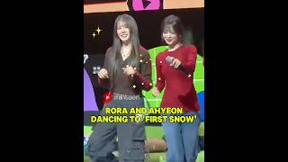 Rora and Ahyeon dancing to Exos quotFirst Snowquot babymonster rora ahyeon exo shorts fypシ゚ [upl. by Tidwell3]