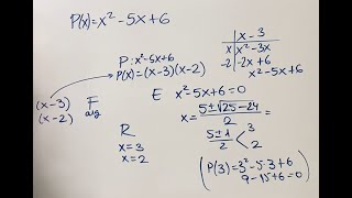 Factorización del polinomio x25x6 [upl. by Urissa891]