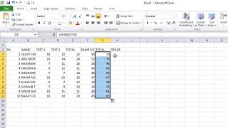 HOW TO GRADE STUDENTS USING MICROSOFT EXCEL 2018 [upl. by Leith186]