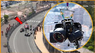 😱 Sergio Perez amp Kevin Magnussens EPIC Crash in Monaco GP 🚗💥 Red Flag Madness  Perez Crash [upl. by Mccarthy]