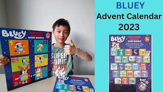 Opening Bluey Bingo Awesome Advent Calendar 2023 Book Bundle  24 books  Count down to Christmas [upl. by Roselin]