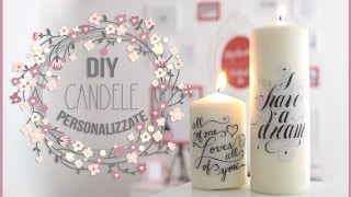 DIY Candele personalizzate in 3 minuti  PJM [upl. by Acnalb]