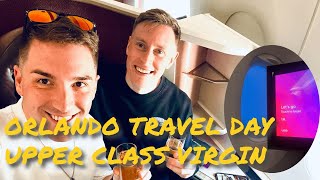 1 Orlando Travel Day  Upper Class Virgin Atlantic LHR  MCO [upl. by Yendic]