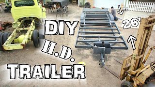 Building a 26ft utility trailer from scratch [upl. by Nevai]