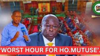 quotWORST HOUR Mwengi Mutuse shakes as he reads motion over Gachaguas impeachmentAM READY FOR THIS [upl. by Notaek465]