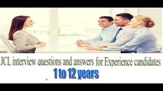 JCL interview questions and answers for experience candidates [upl. by Einatirb]