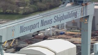 Newport News Shipbuilding holding raffle for fully vaccinated employees [upl. by Neehsas35]