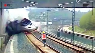 Biggest Train Collisions and Mistakes Caught On Camera [upl. by Ybrik803]