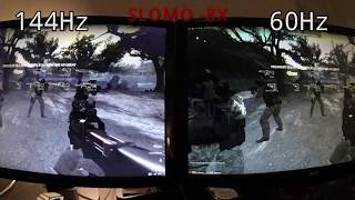 120Hz vs 144Hz in 240FPS Slow Motion [upl. by Anaylil]