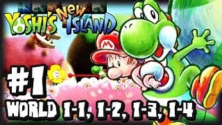 Yoshis New Island 3DS 1080p  Part 1  World 1 12 wGiveaway [upl. by Amerigo688]