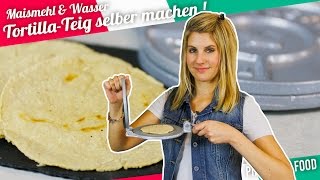 MaisTortillas selbst machen  Mexikanisches Rezept  glutenfrei  Felicitas Then  Pimp Your Food [upl. by Georgetta]