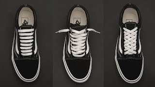 3 Cool Ways How to Vans Old Skool  Vans Old Skool Lacing [upl. by Capon]