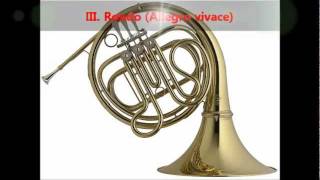 Mozart  Horn Concerto No 4 in E flat K 495 complete [upl. by Post330]