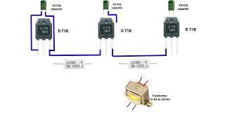 12v DC to 220v AC convert  1500W inverter circuit inverter electronic​ [upl. by Aronoh]