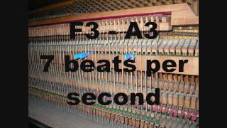 Piano Tuning Temperament 7  9  11 beats per second [upl. by Haduhey]