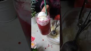 🥤🥤🥤 Frappè al melograno  Pomegranate milkshake juice drink ice cream pomegranate short [upl. by Anailuj901]