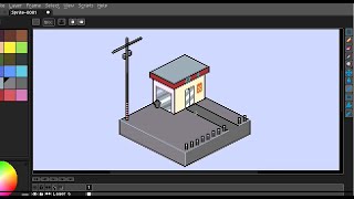 Primeira Pixel Art Isometric [upl. by Heyman]
