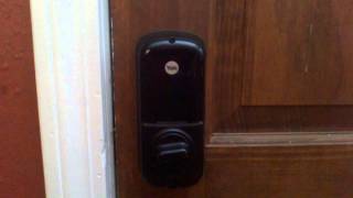 Yale Real Living ZWave lock with indicator led enabled [upl. by Estrella54]