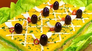 CAUSA RELLENA DE ATUN  RECETA PERUANA  Sazón y Corazón [upl. by Sarnoff]