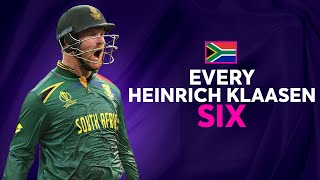 Every Heinrich Klaasen six at Cricket World Cup 2023 [upl. by Krissy462]