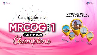 MRCOG PART 1 Success Celebration JULY 2024 EXAM  StudyMEDIC [upl. by Allenad]