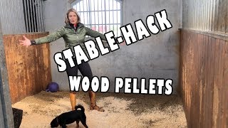 STABLE HACKS easily the best bedding for your horse stalltips [upl. by Dougherty]