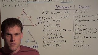 Proving Two Line Segments Congruent CPCTC [upl. by Certie787]