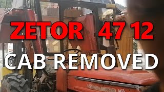 ZETOR 4712 CAB REMOVAL odstranění kabiny [upl. by Ravahs]