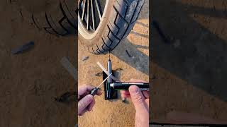 Murphys Law always applies tirerepair rexpair motorcycle outdoors car [upl. by Kral]