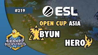 ByuN vs herO  TvP  ESL Open Cup 219 Asia  Weekly EPT StarCraft 2 Tournament [upl. by Nnarual]